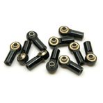 OLDDO 10/20pcs M3 Link Rod Joint Ball End Head Holder Axial SCX10 Fit For Sakura D4 1/10 RC Car Truck Buggy Crawler(Black 10pcs)