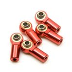 OLDDO 10/20pcs M3 Link Rod Joint Ball End Head Holder Axial SCX10 Fit For Sakura D4 1/10 RC Car Truck Buggy Crawler(Red 20pcs)