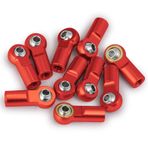 OLDDO 10/20Pcs M4 Link Rod Ends Ball Heads Axial SCX10 D90 Fit For Tamiya CC01 1/10 RC Crawler Car Truck Model Parts(Red 10pcs)