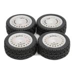 OLDDO 12mm Glued Tire On Road Tyre Wheels RC Rally Racing Car TT-01 TT-02 XV-01 PTG2 DF-03 TA06 For HPI WR8 Upgrades Parts(RED)