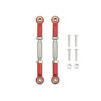 OLDDO 2pcs Turnbuckles Camber Link Rod Linkage Set Fit For Traxxas Slash 4X4 VXL 2WD Rustler Stampede Hoss 1/10 RC Car Upgrade Parts(Red)