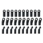 OLDDO 30PCS M4 Rod Ends Link Balls Head Linkage Joint For 1/10 RC Crawler Car Axial SCX10 II 90046 Parts Accessories