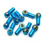 OLDDO 5/10pcs M3 Link Rod Joint Ball End Head Holder Axial SCX10 Fit For Sakura D4 1/10 RC Buggy Crawler Car Parts(10Pcs Blue)