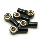 OLDDO 5/10pcs M3 Link Rod Joint Ball End Head Holder Axial SCX10 Fit For Sakura D4 1/10 RC Buggy Crawler Car Parts(5Pcs Black)