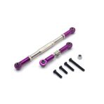 OLDDO Fit For WPL C14 C24 B14 B24 B16 B36 MN D90 MN99S Adjustable Steering Link Servo Link Rod Steering Linkage RC Car Upgrade Parts(WPL Purple)