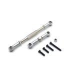 OLDDO Fit For WPL C14 C24 B14 B24 B16 B36 MN D90 MN99S Adjustable Steering Link Servo Link Rod Steering Linkage RC Car Upgrade Parts(WPL Silver)