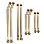 OLDDO High Clearance Link Rod Set Axial SCX24 Fit For Deadbolt For Jeep For Gladiator For Wrangler For Bronco For Chevrolet 1/24 RC Crawler Car(Type 1 Gold)