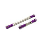 OLDDO MN82 MN78 Steering Rod Link Rod Tie Rod 1/12 RC Car Upgrades Parts Accessories(Purple)