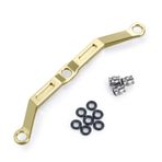 OLDDO TRX4M Steering Linkage Link Rod TRX-4M Fit For Bronco For Defender 1/18 RC Crawler Car Model Upgrade Parts(Gold-Brass)