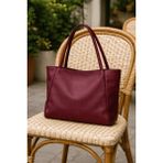 Oldso Kadın Omuz Çanta Büyük Boy Shopper - Standart - Bordo