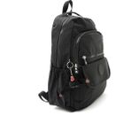 Oldso Sanmorris Unisex Suya Dayanıklı Laptop Bölmeli Büyük Boy Okul Seyahat Sırt Çantası - Standart - Siyah