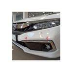 OLED GARAJ Honda Civic İçin Uyumlu Fc5 Ön Sis Kaşı Kaplaması Nikelaj Makyajlı Kasa