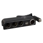 Olesson 1525 12-24V Çift Usb'lı 120W 80Cm Kablolu 4 Lü Araç Oto Tır Çakmak Çoklayıcı Çakmaklık Çoğaltıcı