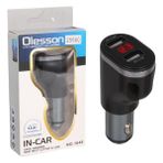 Olesson 1648 12-24V Çift USB Girişli 5V-2.4A Dijital Voltaj Ekranlı Araç Çakmaklık Şarj Aleti - Siyah - çakmak çoklayıcı