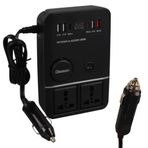Olesson 1661 Dc 12-24V 200W Oto Araç Power İnverter 2X Çakmak Girişi - 2X Type-C - 4X Usb - 2X 220V