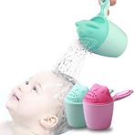 OLEWELL Durulama Şampuan Durulama Bebek Durulama Kupası Bebek Banyo Durulama Saç Kabı Bebek Gözlerini Korumak için Yıkayın (Yeşil)