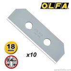 Olfa SKB-8/10B 10'lu Çift Yönlü Emniyetli Maket Bıçağı Yedeği
