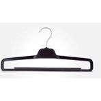 Olgun Home 12 Adet Geniş Plastik Pantolon Elbise Askısı Çentikli Askı 34 cm HD34 - Siyah