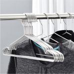 Olgun Home Metal Elbise Askısı 36 Adet Kıyafet Askısı Pantolon Askısı Tel Askı - Siyah