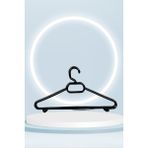 Olgun Home Plastik Elbise Askısı 24 Adet Ekonomik Elbise Askılığı Askılık Etek Askısı Pantolon Askısı - Siyah