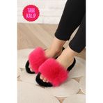 olgun slipper Tüylü Şık Esnek Ev Terliği