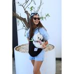 Oli and Lui Siyah Köpek Taşıma Çantası (PET SLİNG) Ana Kucağı