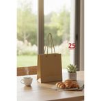 OLİ Art Kraft İpli Mini Karton Çanta 15x17x7 cm 25 Adet – Hediye Poşeti ve Takı Poşeti Minik P.oşet