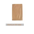 OLİ Art Kraft Kapalı Kese Kağıdı 25x41cm 50 Adet Yandan Körüklü Ambalaj Kağıdı Hediye Paketi Kraft Paket