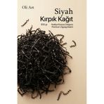 OLİ Art Zigzag Kırpık Kağıt 500gr. SİYAH 1ad. Kutu İçi Dolgu Malzemesi Pelur Kırpıntı Süs Dolgu Malzemesi