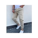 Oliggopol Erkek Krem Paçası Lastikli Boyfriend Jogger Jean Kot Pantolon