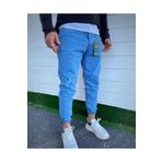 Oliggopol Erkek Mavi Paçası Lastikli Boyfriend Jogger Jean Kot Pantolon