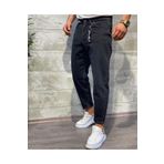 Oliggopol Erkek Siyah Boyfriend Jeans Kot Pantolon