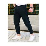 Oliggopol Erkek Siyah Paçası Lastikli Boyfriend Jogger Pantolon Jean Kot Pantolon