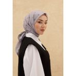 Olinda Eşarp 48001-35 - Duman Gri - 90 x 90 cm