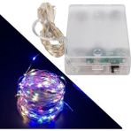 Olinea Pilli Rgb 4 Renkli Yanıp Sönen 10 Metre Kablolu Bağ LED