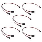 OliRC 5 adet 300 mm Servo Y Kablo Uzatma Kablosu 22 Awg 60 Çekirdekli RC Car Helicopter Servo Alıcı Kablosu (C143-5) için