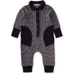 Oliven The Kid Leopar Baskılı Yakalı Tulum - 2 - 3 Yaş - Siyah