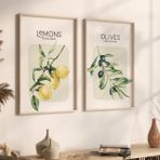 Olıves&Lemons İkili Çerçeveli Tablo