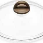 Olivilla Extra 24 cm Cam Pyrex Kapak Kahverengi Kulplu