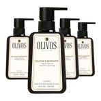 Olivos Doğal Zeytinyağlı Sıvı Sabun - Nemlendirici ve Besleyici, Hassas Ciltler İçin İdeal, 450ml | Derinlemesine Temizlik ve Yoğun Nemlendirme (4X500 ML, Keçi Sütlü)