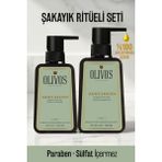Olivos Gaia’s Garden Şakayık Bakım Seti | Zeytinyağlı Parabensiz Duş Jeli + Sıvı Sabun (1250 Ml) - 2 Adet