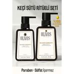 Olivos Keçi Sütlü Zeytinyağlı Duş Jeli & Sıvı El Sabunu Seti 2’li 1250 ml | Doğal & Nemlendirici