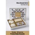 Olivos Osmanlı Serisi Premium Hediye Seti Tulip | 4’lü Zeytinyağlı Sabun & Granül Sabun | Şık Özel Kutulu