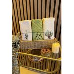 Olivya Nakışlı 3Lü Piknik Havlu Takımı 40X60 Cm