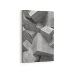 Olla 10023D Abstract 3 Boyut Görsel Dikey Kanvas Tablo, Ölçü 40X60