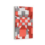 Olla 10028DD Abstract 3 Boyut Görsel Dikey Dar Kanvas Tablo, Ölçü 70X140