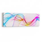 Olla 10133YI Abstract Görsel Yatay İnce Kanvas Tablo, Ölçü 210X70