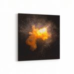 Olla 10364K Abstract Görsel Kare Kanvas Tablo, Ölçü 140X140