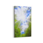 Olla 10794DD Ağaç Görseli Dikey Dar Kanvas Tablo, Ölçü 50X100