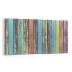 Olla 12054YD Ahşap Desen Görseli Yatay Dar 60x30 cm Kanvas Tablo